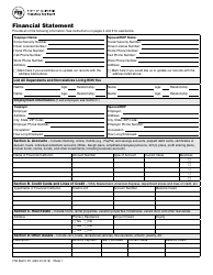 Document preview: Form FTB3561C PC Financial Statement - California