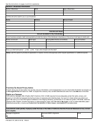 Form FTB3561C PC Financial Statement - California, Page 3