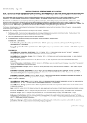 Form SFN13015 Reserve Name Application - North Dakota, Page 2