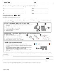 Colorado Allergy and Anaphylaxis Emergency Care Plan and Medication Orders - Colorado, Page 2