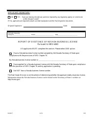 Form 576 Inspector of Structures Change - Nevada, Page 2