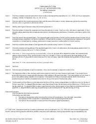 Form B-01A Articles of Incorporation Including Articles of Conversion - North Carolina, Page 3