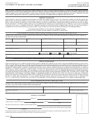 Form CDTFA-448 &quot;Statement of Delivery Outside California&quot; - California