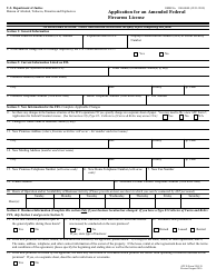 ATF Form 5300.38 Application for an Amended Federal Firearms License