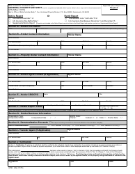 Document preview: Form UFS-1 Universal Holder Face Sheet - California