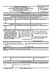 TTB Form 5100.16 Application for Transfer of Spirits and/or Denatured Spirits in Bond
