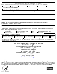 Form HHS-700 Civil Rights Discrimination Complaint, Page 2