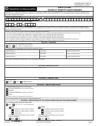 Document preview: VA Form 21-0960M-1 Amputations Disability Benefits Questionnaire
