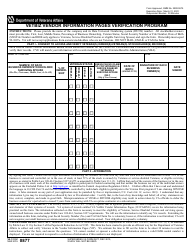 Document preview: VA Form 0877 Vetbiz Vendor Information Pages Verification Program