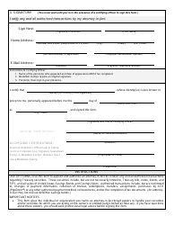 Form F5188 Durable Power of Attorney for Securities and Savings Bonds Transactions - Treasurydirect, Page 2