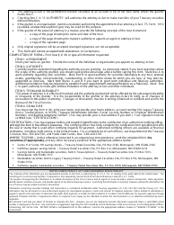 Form F5188 Durable Power of Attorney for Securities and Savings Bonds Transactions - Treasurydirect, Page 3