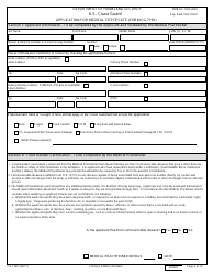 Form CG-719K Application for Medical Certificate, Page 3