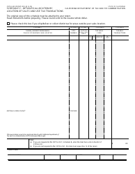 Form CDTFA-530 Schedule C &quot;Detailed Allocation by Location of Sales and Use Tax Transactions&quot; - California