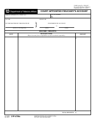 Document preview: VA Form 21P-4706C Court Appointed Fiduciary's Account