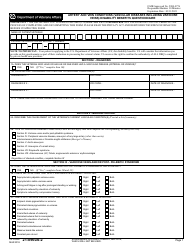 VA Form 21-0960A-2 Artery and Vein Conditions (Vascular Diseases Including Varicose Veins) Disability Benefits Questionnaire