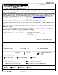 VA Form 29-1549 Application for Change of Permanent Plan (Medical)