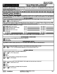 VA Form 21-0960N-3 Loss of Sense of Smell and/or Taste Disability Benefits Questionnaire
