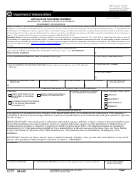 VA Form 29-353 Application for Reinstatement (Non Medical - Comparative Health Statement)