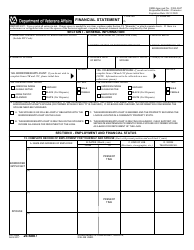 Document preview: VA Form 26-6807 Financial Statement