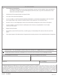VA Form 10-0388-5 Additional Documents and Information Required for State Home Construction and Acquisition Grants Application, Page 3