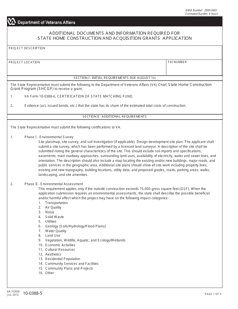 VA Form 10-0388-5 - Fill Out, Sign Online and Download Fillable PDF ...