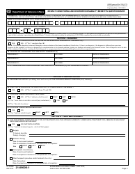 VA Form 21-0960K-1 Breast Conditions and Disorders Disability Benefits Questionnaire