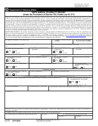 VA Form 21P-8941 Reps Annual Eligibility Report