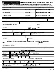 VA Form 10-0454 Military Treatment Facility Referral Form to VA Liaison