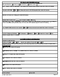 VA Form 10-0454 Military Treatment Facility Referral Form to VA Liaison, Page 2