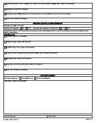 VA Form 10-0454 Military Treatment Facility Referral Form to VA Liaison, Page 3