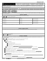 Document preview: VA Form 21-0960J-3 Prostate Cancer Disability Benefits Questionnaire
