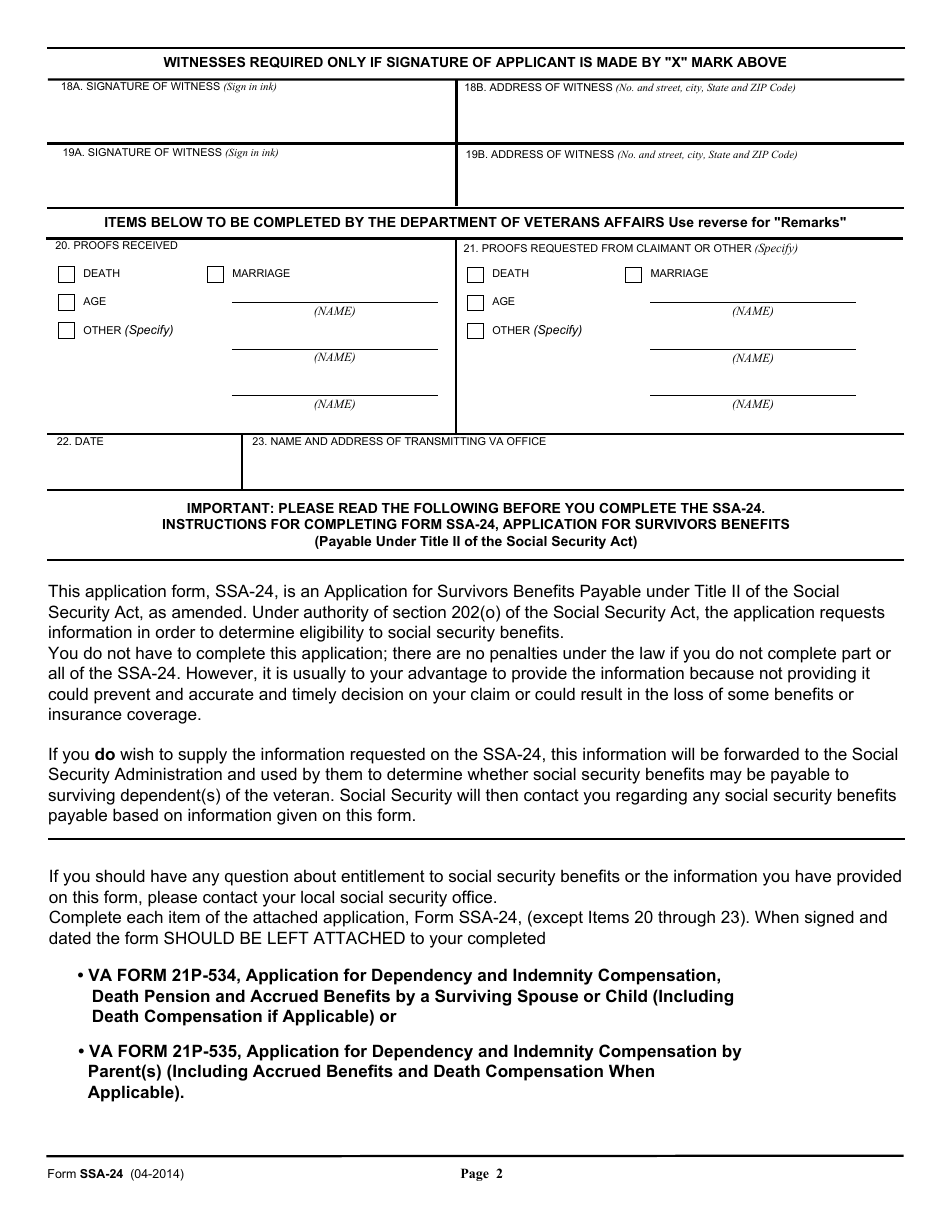VA Form 21P-535 Application for Dependency and Indemnity Compensation by Parent(S), Page 10