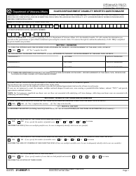 VA Form 21-0960F-1 Scars/Disfigurement Disability Benefits Questionnaire