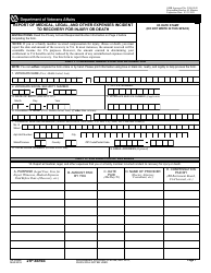 VA Form 21P-8416B Report of Medical, Legal, and Other Expenses Incident to Recovery for Injury or Death