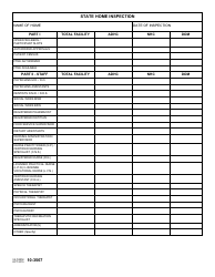 VA Form 10-3567 State Home Inspection - Staffing Profile, Page 3