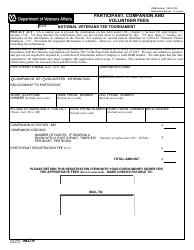 Document preview: VA Form 0927E Participant, Companion and Volunteer Fees