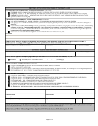 Form 42070 Application for Disability License Plate or Parking Placard - Indiana, Page 2