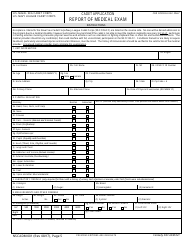 Document preview: NSCADM Form 001 Cadet Application - Report of Medical Exam (Pages 5 Through 6)