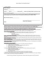 Form RAM59.480 Request for Military Discharge Papers - Cape county, Missouri, Page 2