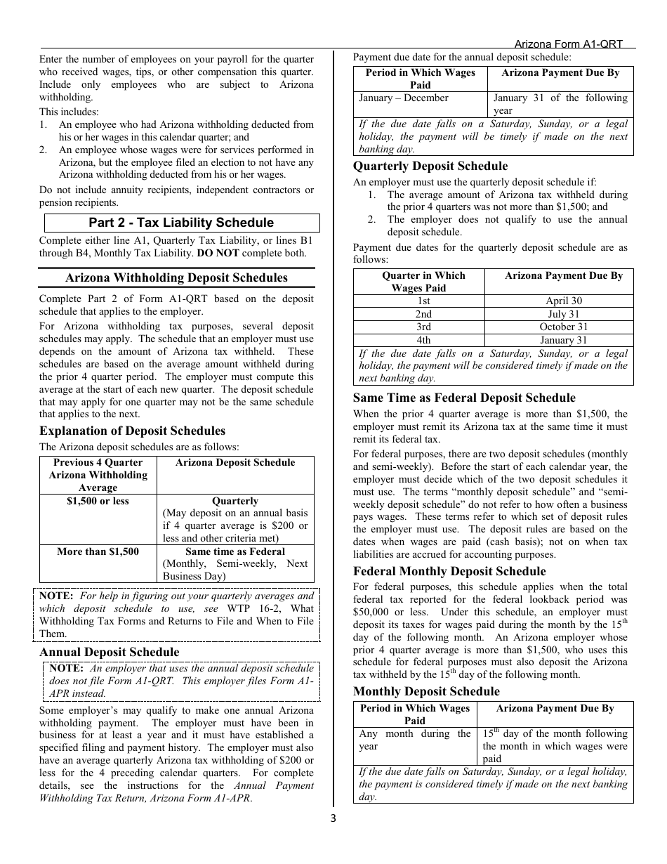 Arizona Form A1QRT (ADOR10888) Fill Out, Sign Online and Download