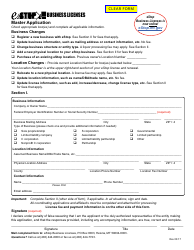 Document preview: Master Application - Estop Business Licenses - Montana
