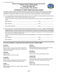 Form 488 Realty Transfer Certificate - Montana, Page 5