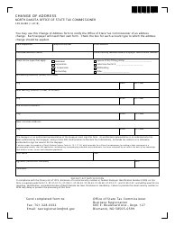 Form SFN60488 &quot;Change of Address&quot; - North Dakota