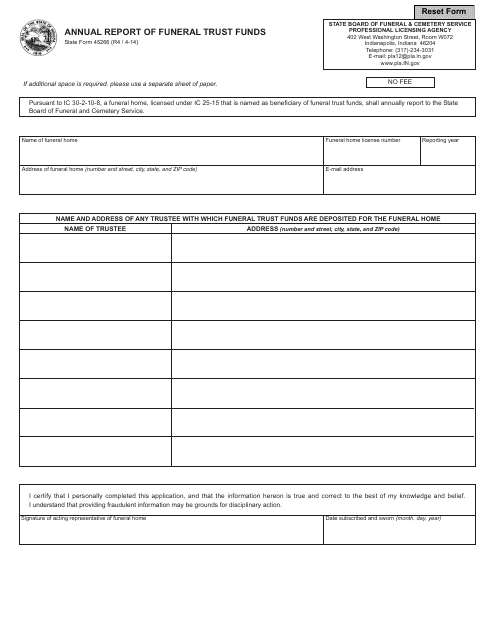 State Form 45266  Printable Pdf