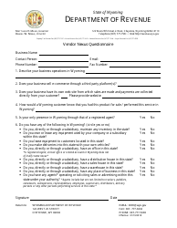 ETS Form 001.1 Sales/Use Tax License Application - Wyoming, Page 2