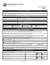 State Form 48275 Indiana Business Entity Report - Indiana, Page 2