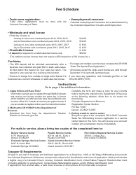 Form CR0100AP Colorado Sales Tax Withholding Account Application - Colorado, Page 3