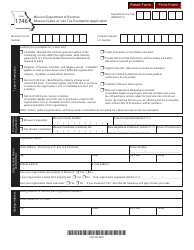 Form 1746 Missouri Sales or Use Tax Exemption Application - Missouri, Page 2