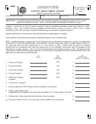Document preview: Form SC SCH.TC-11 Schedule TC 11 Capital Investment Credit - South Carolina