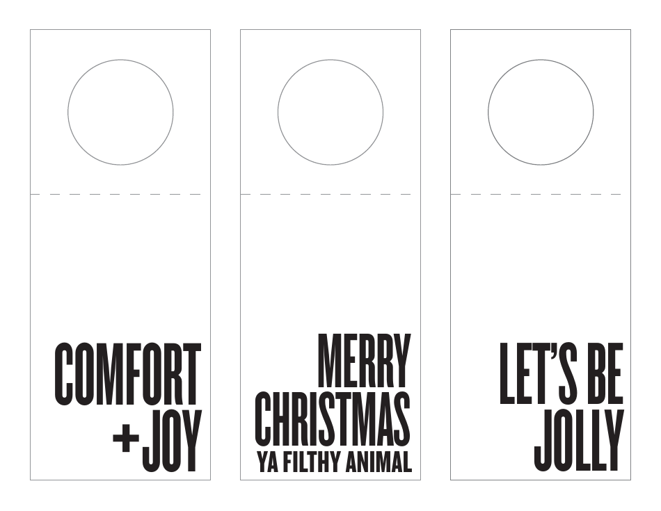 Christmas Wine Bottle Gift Tag Templates